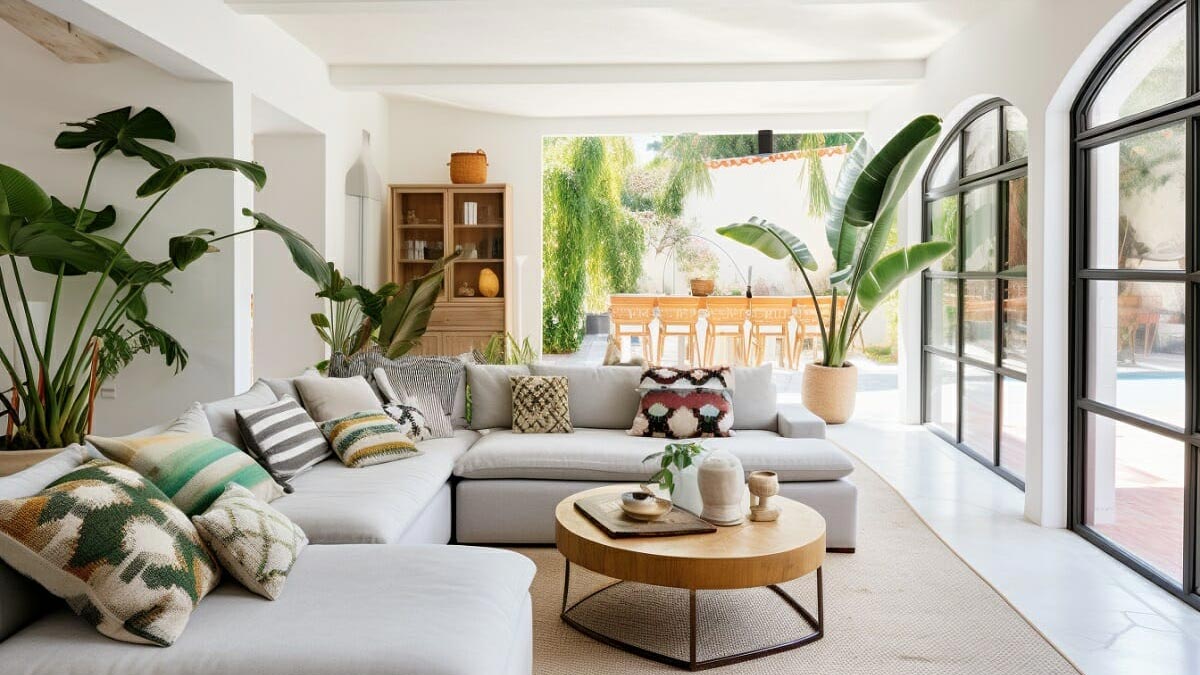 Cây xanh “thổi hồn” cho căn hộ.Nguồn: decorilla Cây xanh “thổi hồn” cho căn hộ.Nguồn: decorilla